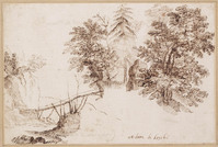 K V 005
<br/>
Landschap met brug
<br/>
<em>Allegrini, Francesco (1624-1684)</em>
